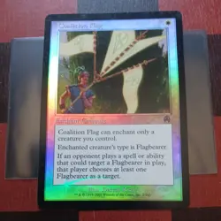 Mtg Coalition Flag FOIL MP/LP Apocalypse Magic Card - Image 1