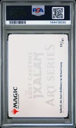 2023 MTG THE LOST CAVERNS OF IXALAN ART SER SAHEELI, THE SUN'S BRILLIANCE PSA 10 - Image 2