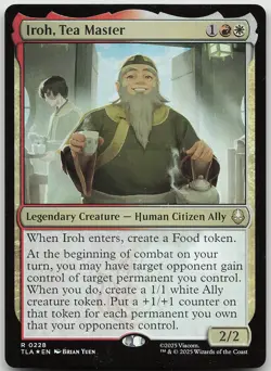 Iroh, Tea Master FOIL 228 Rare Avatar: The Last Airbender NM MTG - Image 1
