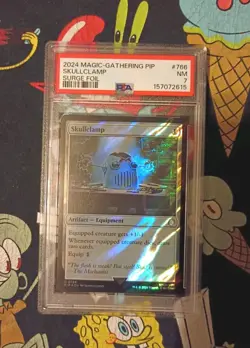MTG Fallout Skullclamp Surge Foil PSA 7 The Mechanist Pop 1 - Image 1