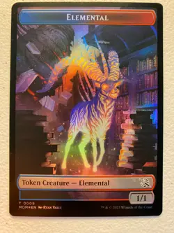 MTG 1x FOIL Elemental / Phyrexian Hydra Token March of the Machine Magic x1 NM - Image 2