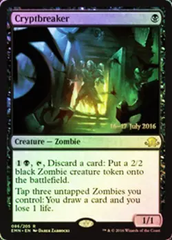 Slightly Played, English - 1 x MTG Cryptbreaker - Prerelease Foil Promotional - Image 1