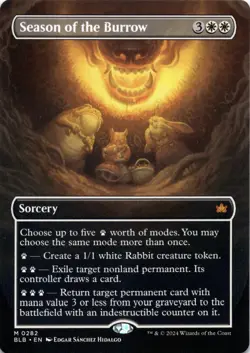 Season of the Burrow BORDERLESS Bloomburrow Magic MTG NM - Image 1