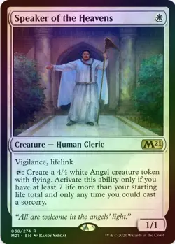 1 x Speaker of the Heavens - Foil - M21 - LP - Magic The Gathering - MTG - Image 1