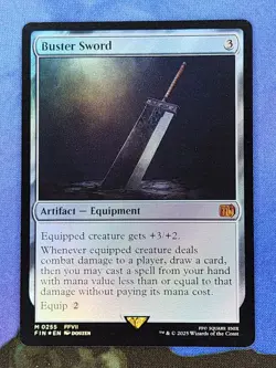 1x FOIL Buster Sword, NM, Final Fantasy (FIN), Magic: the Gathering, MtG - Image 1