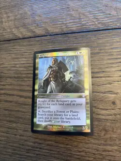Knight of the Reliquary Time Spiral Remastered FOIL RETRO FRAME - Image 1