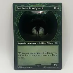 Magic MTG Lord of the Rings Showcase Surge Foil Meriadoc Brandybuck U806 NM/NP - Image 1