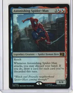 Astonishing Spider-Man 740 MTG Marvel Super Heroes **Foil** - Image 1