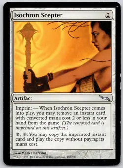 Isochron Scepter 188 Uncommon Mirrodin Magic: The Gathering Lightly Played - Image 1