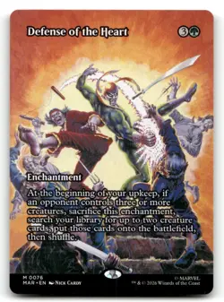 Defense of the Heart (Borderless) 76 Marvel Universe Eternal-Legal NM/M MTG - Image 1