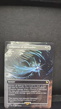 MTG Judgment of Alexander #455 Borderless Commander: Final Fantasy Non-Foil - Image 1