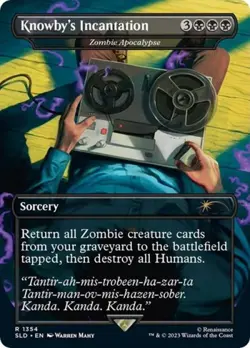 Knowby's Incantation - Zombie Apocalypse -Foil Light Play MTG Secret Lair - Image 1