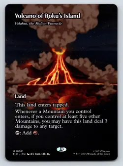 Volcano of Roku's Island - Valakut, the Molten Pinnacle (Borderless) M Avatar: T - Image 1
