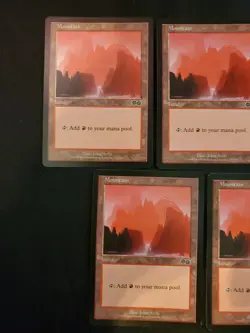 5x Mountian #343 Urza's Saga Basic Land Magic The Gathering MTG NM VLP - Image 2