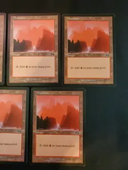 5x Mountian #343 Urza's Saga Basic Land Magic The Gathering MTG NM VLP - Image 4