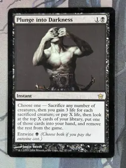 Plunge into Darkness [Fifth Dawn] #57 LP Regular Magic: The Gathering - Image 1