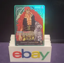 Eustass"Captain"Kid • ST02-001 SR Leader Worst Generation One Piece TCG NM - Image 3