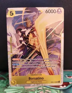 One Piece Card Game Borsalino SR EB04-058 OP15 English Version NM - Image 1