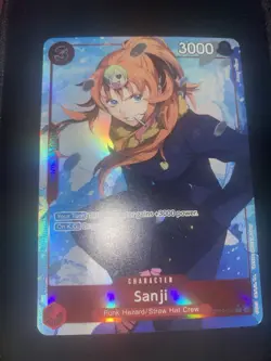 Bandai Sanji OP10-005 SR Holo Character One Piece CCG Punk Hazard 3000 Power - Image 1