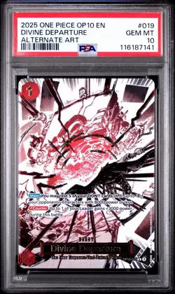 One Piece TCG Divine Departure Alternate Art OP10-019 R Royal Blood PSA 10 Gem - Image 1