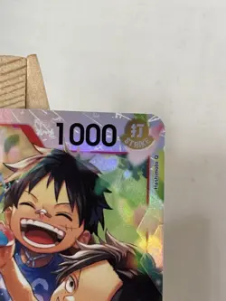 Namco Ace & Sabo & Luffy OP13-007 Carrying on His Will SR Foil 1000 Power - Image 3