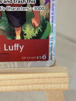 Namco Ace & Sabo & Luffy OP13-007 Carrying on His Will SR Foil 1000 Power - Image 4