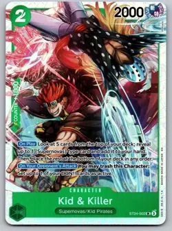 Kid & Killer Starter Deck 24: GREEN Jewelry Bonney ST24-002 Foil NM - Image 1