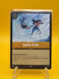 Disney Lorcana Winterspell Raging Storm 28/204 Super Rare NM - Image 3