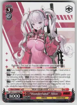 "Wonderland" Alice GODDESS OF VICTORY: NIKKE NIK/S117-E060 RR NM Weiss Schwarz - Image 1