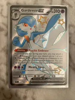 Gardevoir EX Holo Shiny Ultra Rare Card 217/091 SV4.5: Paldean Fates - Image 1