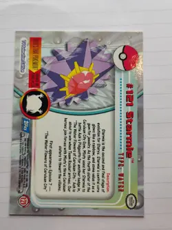 Topps TV Animation Edition Starmie #121 English Pokemon Card 1999 - Image 4