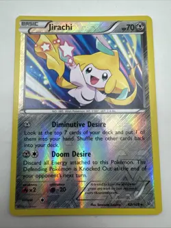 Jirachi 42/108 EXC Pokemon Cards XY - Roaring Skies Reverse Holo Rare Vintage - Image 1