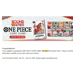 One Piece x Round 1 Promo Pack - 1 Card Sealed English CONFIRMED PREORDER - Image 2