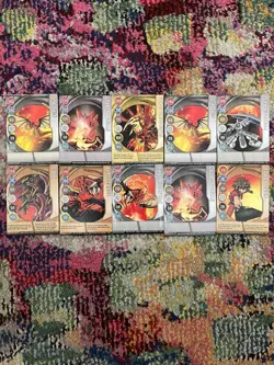 Bakugan Battle Brawlers Pyrus Lot (5 bakugan/25 cards) - Image 4