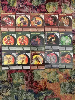 Bakugan Battle Brawlers Pyrus Lot (5 bakugan/25 cards) - Image 5