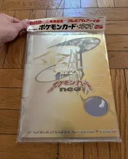 Pokemon Card Neo Premium file 1 w/ packaging (NO CARDS) - Image 1