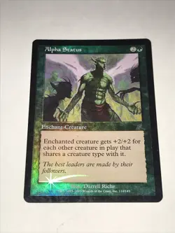 Magic the Gathering Alpha Status FOIL Card - Image 1