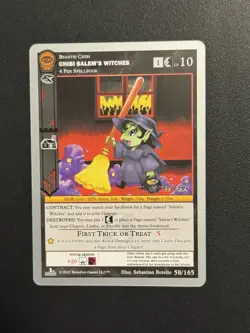 MetaZoo Chibi Salem’s Witches PLAYTESTER 58/165 Seance Non Holo Card (NM) (x1) - Image 1