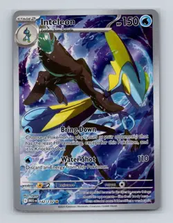 Inteleon 142 2025 Pokemon Mega Evolution Illustration Rare Card NM+ (b) - Image 1