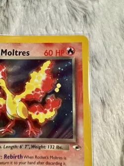 Pokemon Rockets Moltres Holo Rare Card 12/132 Gym Heroes Unlimited - Image 5