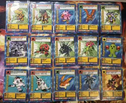 1999 Bandai Digimon cards Starter Deck Full Set With Extra Rare Holos - Image 1
