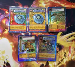 1999 Bandai Digimon cards Starter Deck Full Set With Extra Rare Holos - Image 5
