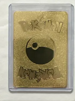 Pokemon gold metal Charizard Vmax Card⭐ Display Art ⭐Gift⚡FLASH SALE⚡ - Image 2