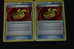 4x Pokemon Card Lot PL-MP Uncommon Muscle Band 121/146 XY Base Set - Image 4