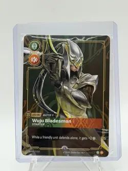 Riftbound Master Yi Wuju Bladesman Metal Plated Card Prize Wall NM Foil - Image 1