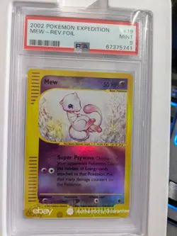 Mew 19/165 Expedition Reverse Holo PSA 9 Pokemon Card Low Pop Graded - Image 3