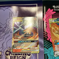 Pokemon TCG 2-Card Lot: Reshiram & Charizard GX TAG TEAM Holo 20/214 - Image 5