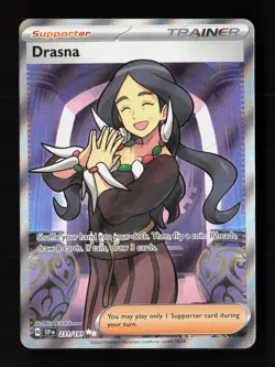 Drasna 231/191 Ultra Rare Surging Sparks Pokemon Holo Near Mint - Image 1