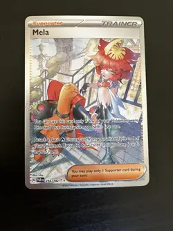 Pokemon TCG Mela 254/182 Paradox Rift SIR Full Art Holo English - Image 1
