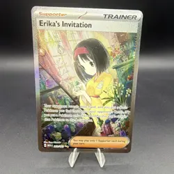 Pokemon TCG Erika's Invitation 203/165 SV 151 SIR Full Art Holo EN - Image 1